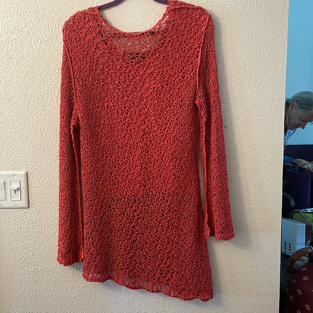 Knitted sweater peach